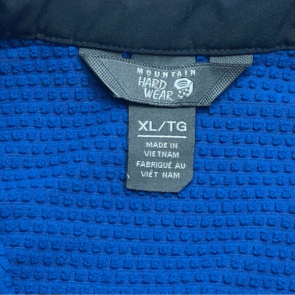 Mountain Hardwear 1/4 Snap Pullover Jacket Mens Size XL Green Black Waffle Lined - Picture 4 of 16